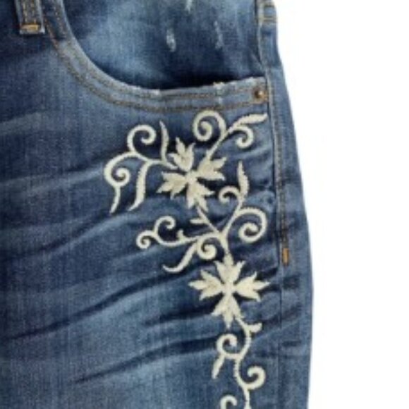 Driftwood Kelly Floral Embroidered Skinny Jeans 31 - Picture 4 of 5